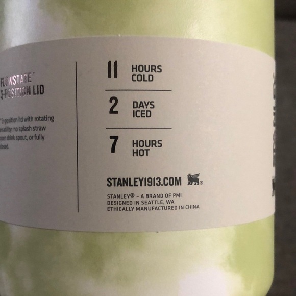 STANLEY 40oz Stainless Steel H2.0 FlowState Quencher Tumbler Citron Tie Dye - Picture 17 of 17
